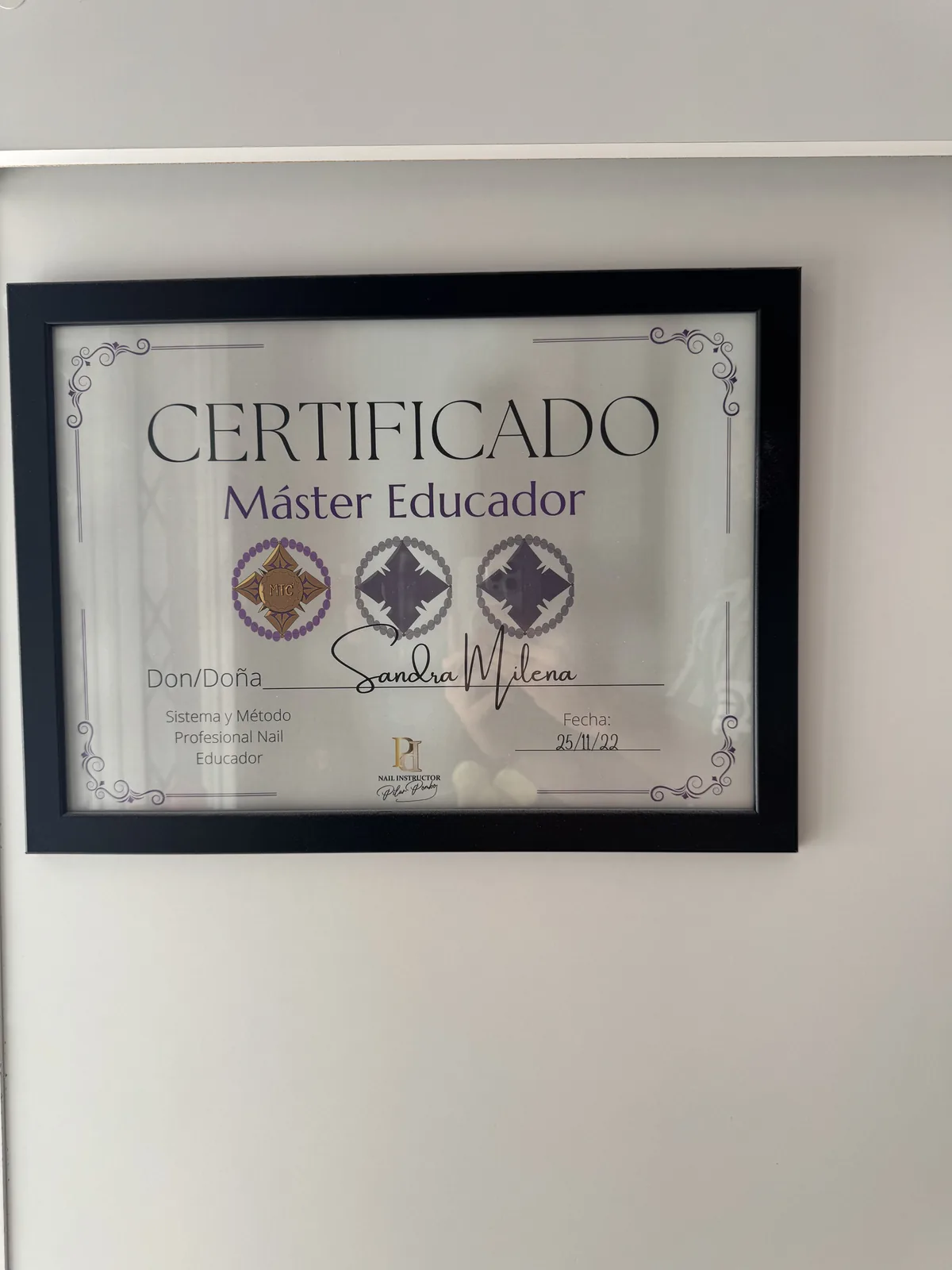 Diploma o premio de Sandra — 1