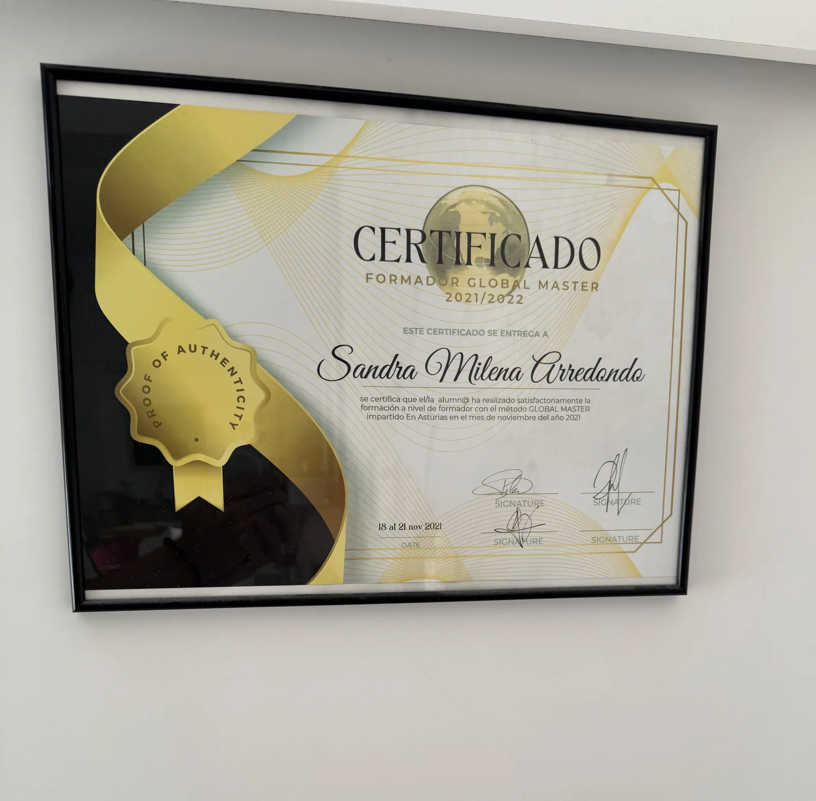 Diploma o premio de Sandra — 5